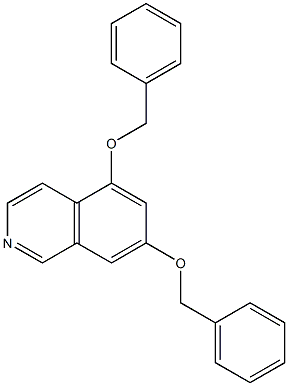 5,7-Bis(benzyloxy)isoquinoline Struktur