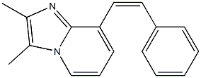 2,3-Dimethyl-8-[(Z)-2-phenylethenyl]imidazo[1,2-a]pyridine Struktur