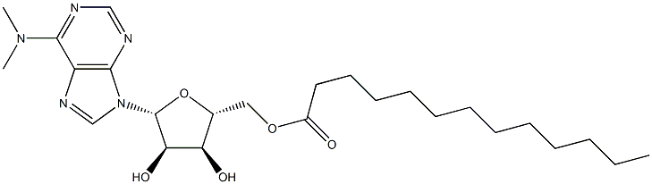 N,N-Dimethyl-5'-O-tridecanoyladenosine Struktur