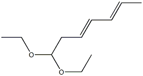 3,5-Heptadienal diethyl acetal Struktur