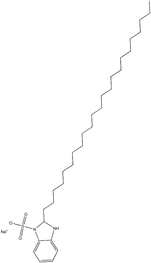 2,3-Dihydro-2-tricosyl-1H-benzimidazole-1-sulfonic acid sodium salt Struktur