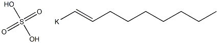 Sulfuric acid 1-nonenyl=potassium salt Struktur