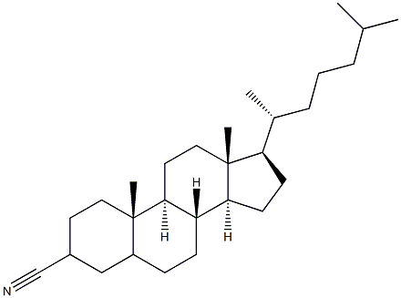 Cholestane-3-carbonitrile Struktur