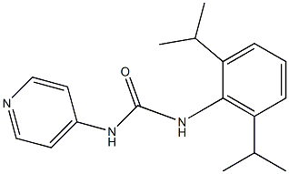 1-[(2,6-Diisopropylphenyl)]-3-(pyridin-4-yl)urea Struktur