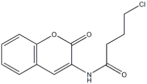 N-(Coumarin-3-yl)-4-chlorobutanamide Struktur