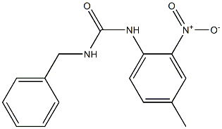 1-Benzyl-3-(4-methyl-2-nitrophenyl)urea Struktur