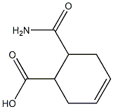 2-Carbamoyl-4-cyclohexene-1-carboxylic acid Struktur