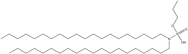 N,N-Diicosylamidophosphoric acid hydrogen propyl ester Struktur