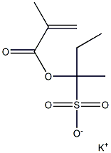 1-(Methacryloyloxy)-1-methyl-1-propanesulfonic acid potassium salt Struktur