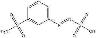 m-Sulfamoylbenzenediazosulfonic acid Struktur