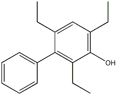 2,4,6-Triethyl-3-phenylphenol Struktur