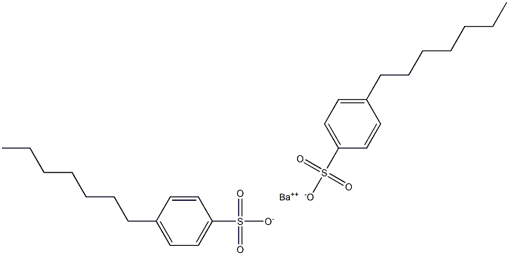 Bis(4-heptylbenzenesulfonic acid)barium salt Struktur