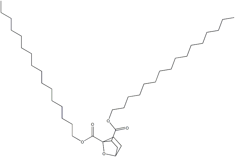 7-Oxabicyclo[2.2.1]heptane-1,2-dicarboxylic acid dihexadecyl ester Struktur