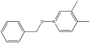 3,4-Dimethyl-1-(benzyloxy)pyridin-1-ium Struktur