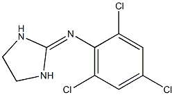 2,4,6-Trichloro-N-(imidazolidine-2-ylidene)benzenamine Struktur