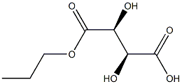 D-Tartaric acid hydrogen 1-propyl ester Struktur