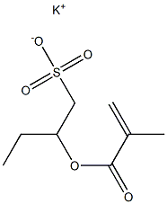 2-(Methacryloyloxy)-1-butanesulfonic acid potassium salt Struktur