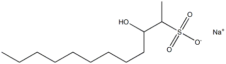 3-Hydroxydodecane-2-sulfonic acid sodium salt Struktur