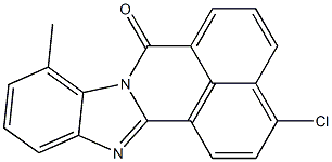 3-Chloro-9-methyl-7H-benzimidazo[2,1-a]benz[de]isoquinolin-7-one Struktur