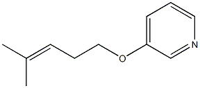 3-(4-Methyl-3-pentenyloxy)pyridine Struktur