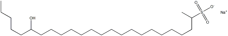 19-Hydroxytetracosane-2-sulfonic acid sodium salt Struktur