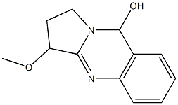 1,2,3,9-Tetrahydro-3-methoxypyrrolo[2,1-b]quinazolin-9-ol Struktur