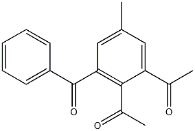 1,2-Diacetyl-3-benzoyl-5-methylbenzene Struktur