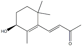 4-[(3S)-2,6,6-Trimethyl-3-hydroxy-1-cyclohexen-1-yl]-3-buten-2-one Struktur