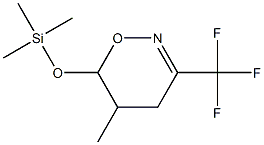 5-Methyl-3-(trifluoromethyl)-6-(trimethylsiloxy)-5,6-dihydro-4H-1,2-oxazine Struktur