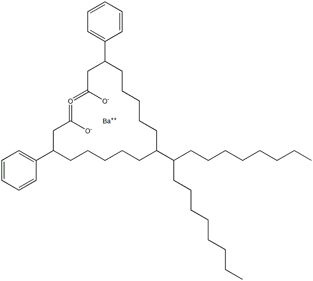 Bis(3-phenylstearic acid)barium salt Struktur