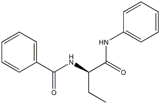 [R,(+)]-2-Benzoylamino-N-phenylbutyramide Struktur