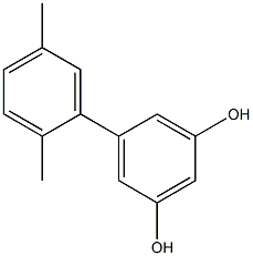 5-(2,5-Dimethylphenyl)benzene-1,3-diol Struktur