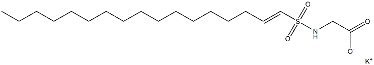 N-(1-Heptadecenylsulfonyl)glycine potassium salt Struktur