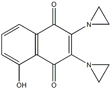 2,3-Bis(1-aziridinyl)-5-hydroxy-1,4-naphthoquinone Struktur