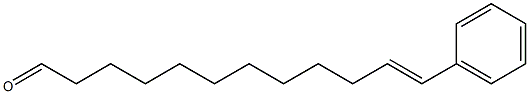 (E)-12-Phenyl-11-dodecenal Struktur