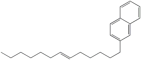 2-(6-Tridecenyl)naphthalene Struktur