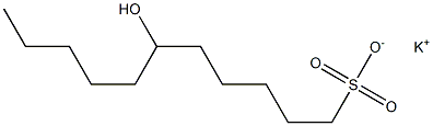 6-Hydroxyundecane-1-sulfonic acid potassium salt Struktur