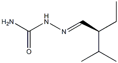 [S,(+)]-2-Ethyl-3-methylbutyraldehyde semicarbazone Struktur