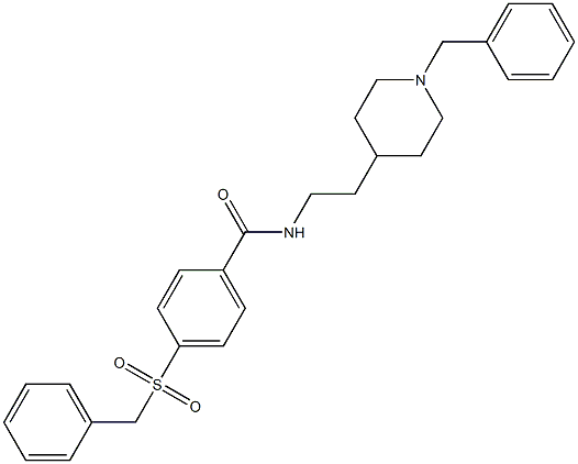 N-[2-(1-Benzyl-4-piperidinyl)ethyl]-4-benzylsulfonylbenzamide Struktur