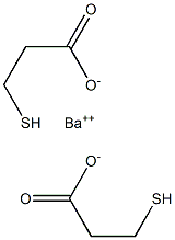 Bis(3-mercaptopropionic acid)barium salt Struktur