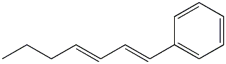 (1E)-1-Phenyl-1,3-heptadiene Struktur