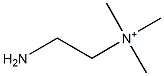 N,N,N-Trimethyl-2-aminoethane-1-aminium Struktur