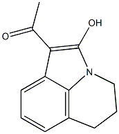 5,6-Dihydro-1-acetyl-4H-pyrrolo[3,2,1-ij]quinolin-2-ol Struktur