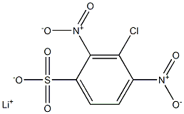 3-Chloro-2,4-dinitrobenzenesulfonic acid lithium salt Struktur