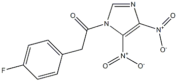 4,5-Dinitro-1-[2-(4-fluorophenyl)-1-oxoethyl]-1H-imidazole Struktur