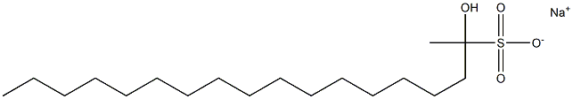 2-Hydroxyoctadecane-2-sulfonic acid sodium salt Struktur