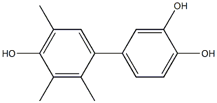 2',3',5'-Trimethyl-1,1'-biphenyl-3,4,4'-triol Struktur