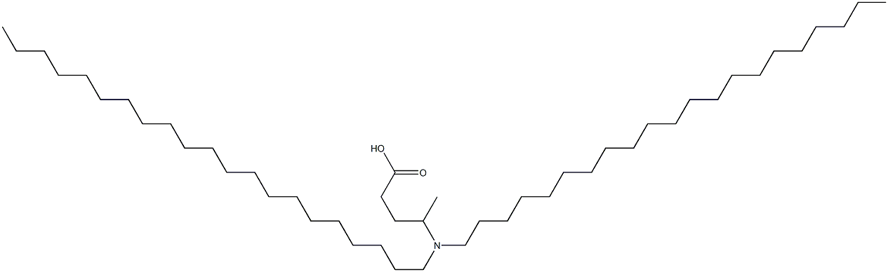 4-(Dihenicosylamino)valeric acid Struktur