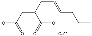 2-(2-Hexenyl)succinic acid calcium salt Struktur