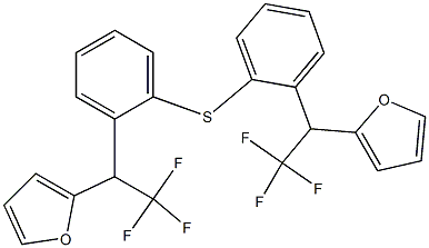 [2,2,2-Trifluoro-1-(2-furanyl)ethyl]phenyl sulfide Struktur